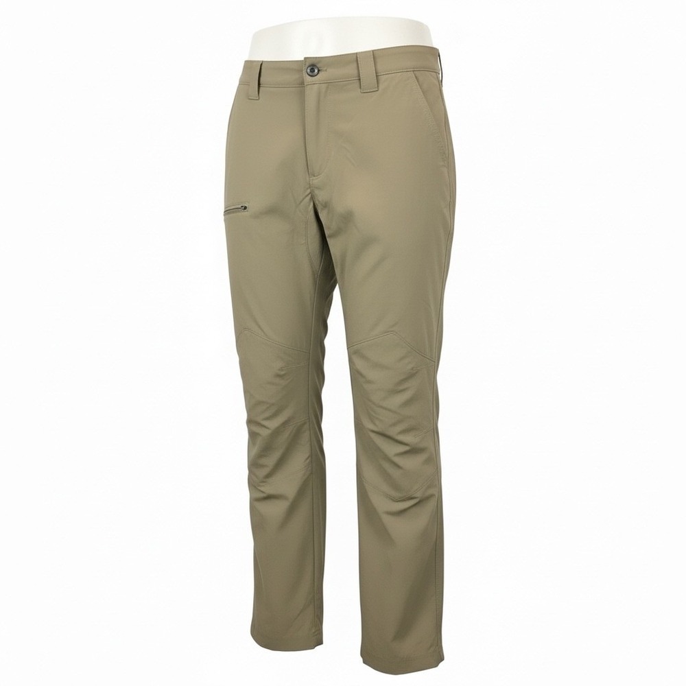 Ascend Mens Hiking Pants Tan Khaki Technical Outdoor Stretch Trousers Size 37x32
